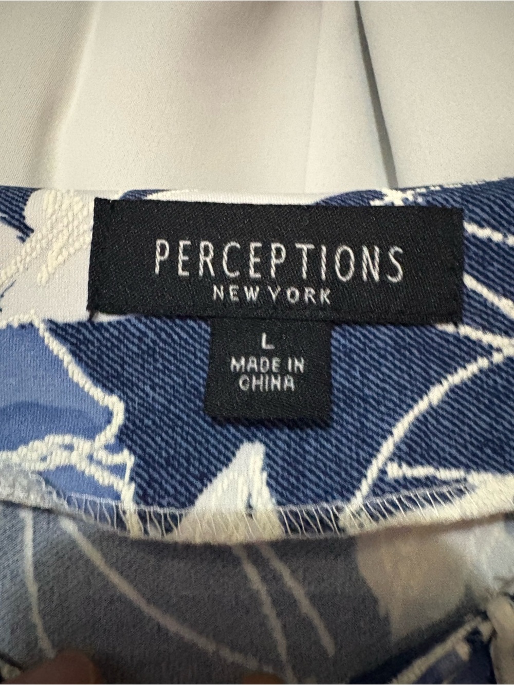 Perceptions Blue and White Floral Sleeveless Midi Dress p2p19 ↕️48 #2077 - Picture 5 of 8